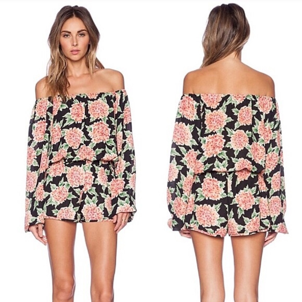 SHOW ME YOUR MUMU Off The Shoulder Rane Romper M